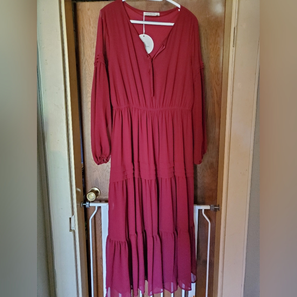 Burgundy Maxi Dress